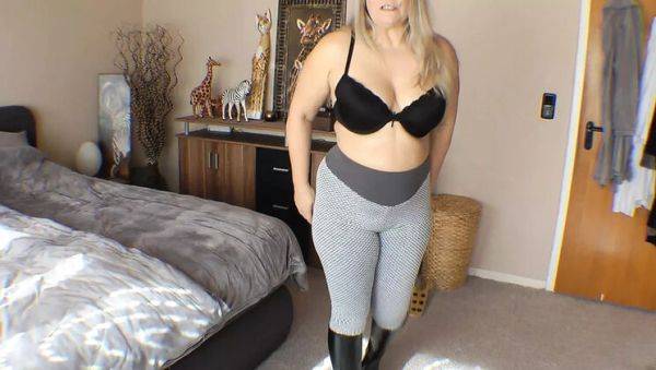 SweetSusi Blonde MILF Boot Wanker Solo Fetish with Big Natural Tits - porntry.com - Germany on freevids.org