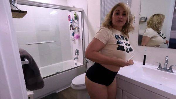 Amateur Latina MILF Gets Fucked Hard in Bathroom - Homemade POV Sex Tape - xxxfiles.com - Usa - Spain - Colombia on freevids.org