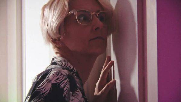 KinkyHome Amateur Blonde MILF Pegging Her Husband With Strapon For Cumshot Orgasm - xxxfiles.com on freevids.org