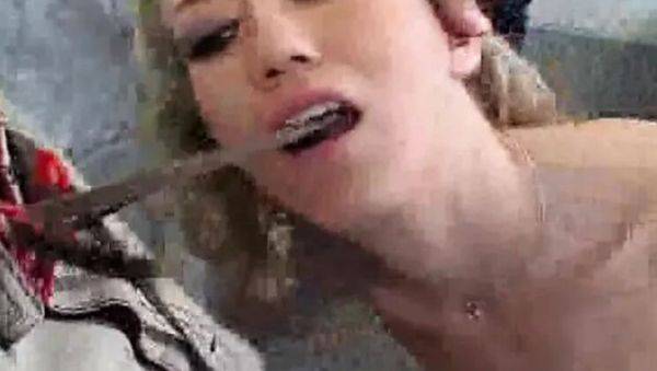 Stunning Blonde MILF Alana Evans Takes Hard Anal Creampie in Stockings - veryfreeporn.com - Britain on freevids.org