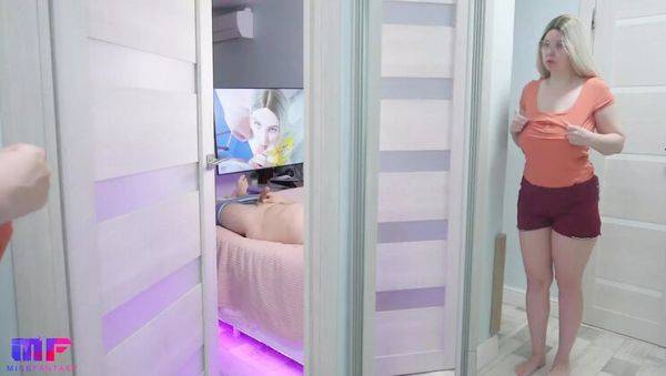 Stepdad Caught by Busty Blonde Stepdaughter Masturbating in Bedroom - Part 6 - xxxfiles.com - Russia on freevids.org