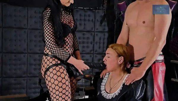 Sissy Slave Monique Punished By Bi Domme Couple - Hardcore BDSM & Anal Fucking - veryfreeporn.com - Germany on freevids.org