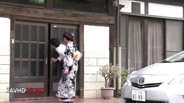 Maya Kawamura & Ibuki Akitsu Wild Japanese Kimono Babe Hardcore Fuck Swallows Load - porntry.com - Japan on freevids.org