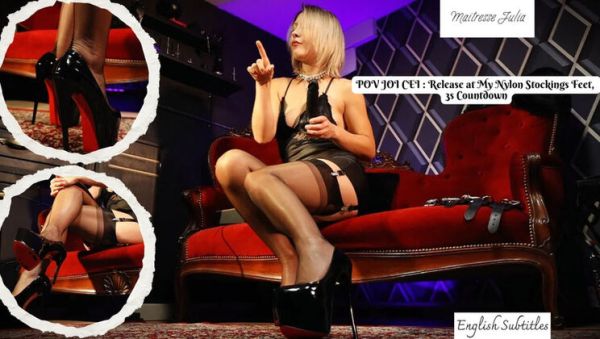 POV JOI Countdown with Mistress Julia: Nylon Stockings & High Heels Foot Fetish - xxxfiles.com - France on freevids.org
