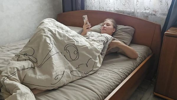 Stacy_via Wakes Up Horny and Masturbates to Porn - Big Natural Tits and Extreme Squirting Orgasm - xxxfiles.com - Russia on freevids.org