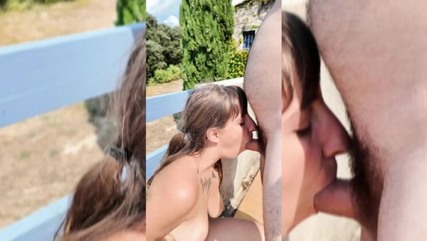 Daddy Fucks Me Hard on Terrace - Goodgirlanddad Amateur Hungarian MILF Creampie Outdoor - veryfreeporn.com - France - Hungary on freevids.org