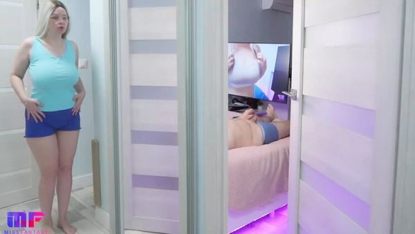 Stepdad Caught by Busty Blonde Stepdaughter Masturbating in Bedroom - Part 5 - veryfreeporn.com - Russia on freevids.org