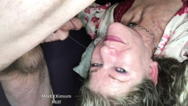 Granny GILF Throat Fuck Blowjob on Table - MaXXXimumMilf Deep Throat Swallow - porntry.com - Usa on freevids.org