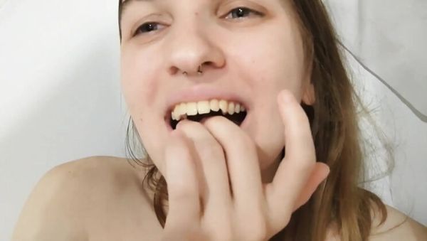 Nitosha the Hot Brunette Squirts in Bathroom Solo - xxxfiles.com - Russia on freevids.org