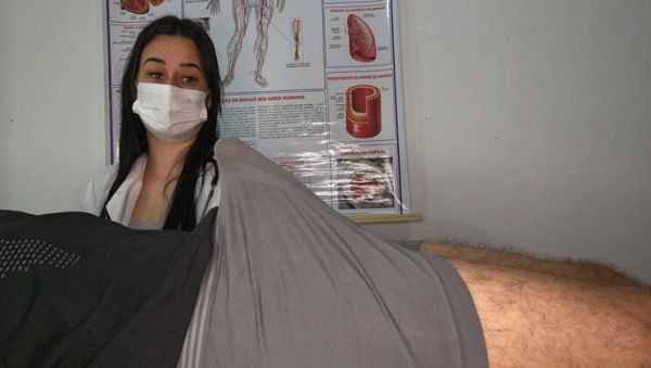 Nurse Jennyferpimenta Faces Patient's Huge Erection in Hospital Handjob - veryfreeporn.com - Portugal on freevids.org