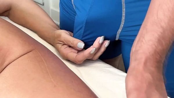 Big Tits Blonde MILF Bianca Jaguar Gets Massage Happy Ending with Big Cock Sucking and Fucking - porntry.com on freevids.org