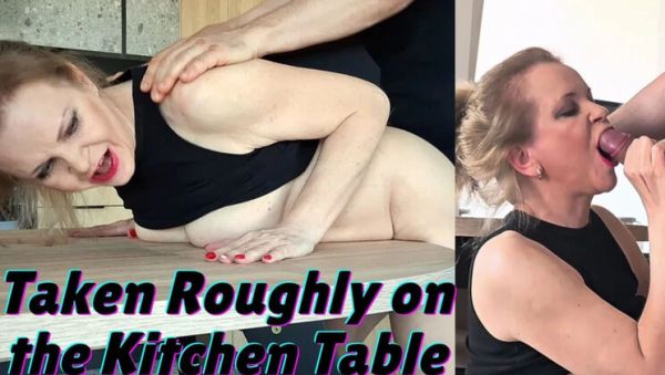 Amateur MILF Misses Jenny Roughly Fucked On Kitchen Table By Neighbor - xxxfiles.com on freevids.org