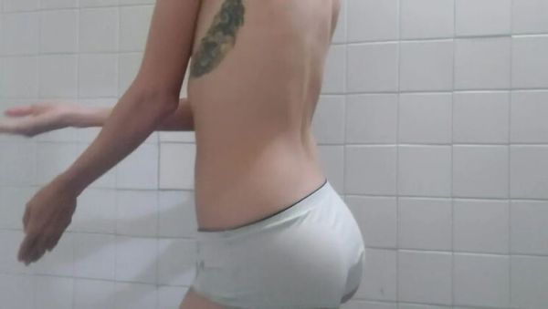 Booty_factory Wetting Panties In Shower With Hairy Pussy And Big Ass - veryfreeporn.com - Japan - Colombia on freevids.org