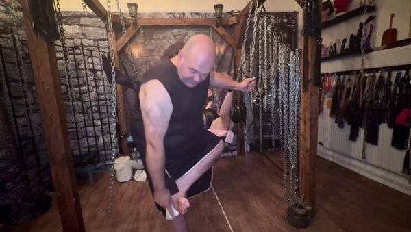 Part 5: British Domina Destroys Sissy Tristan in Hardcore Pegging Dungeon - porntry.com - Britain on freevids.org
