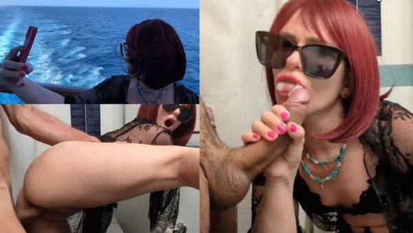 Public Toilet Blowjob on Boat - Italian MILF Deep Throat and Cum in Mouth - veryfreeporn.com - Italy on freevids.org
