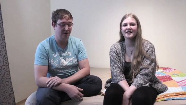 Julia's Wild Threesome Blowjob & Cum on Tits - porntry.com - Germany on freevids.org