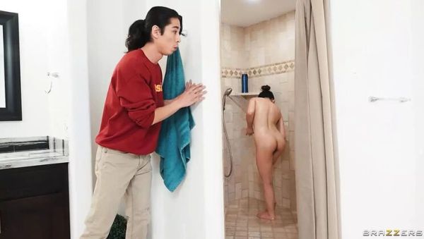 Lulu Chu Fucked Hard by Two Guys - Big Tits Blowjob and Cumshot - veryfreeporn.com - Britain on freevids.org