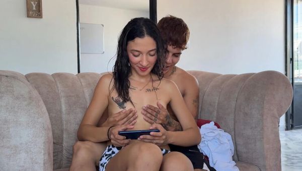 LuisaPalvin teaches her Indian stepsister phone fun then pounds her ass hard in homemade anal sex - veryfreeporn.com - Spain - India - Colombia on freevids.org