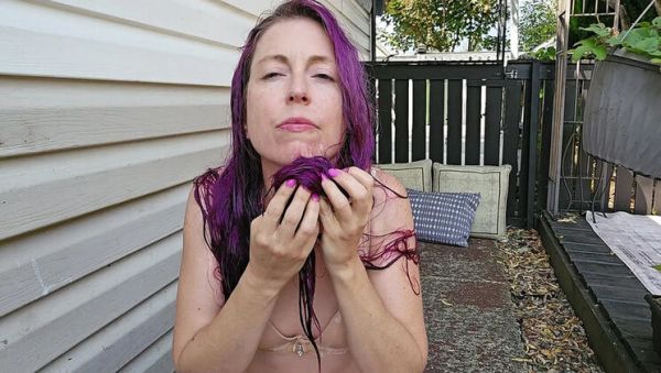Nerdy Faery's Piss and Snot Covered Hair Outdoor Solo Fetish - porntry.com - Canada on freevids.org