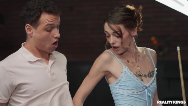 Bends Over Over The Pool Table And Fucks Her With Shrooms Q And Johnny Love - upornia.com on freevids.org