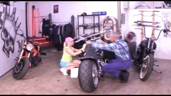 German Blonde Gina Gets Fucked Hard by Two Horny Dudes - Blowjob & Threesome Action - veryfreeporn.com - Germany on freevids.org