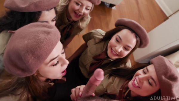 Kylie Rocket And Charles Dera In These Five Horny Teens 18+ Want To Take Their Virginity! - videohdzog.com on freevids.org