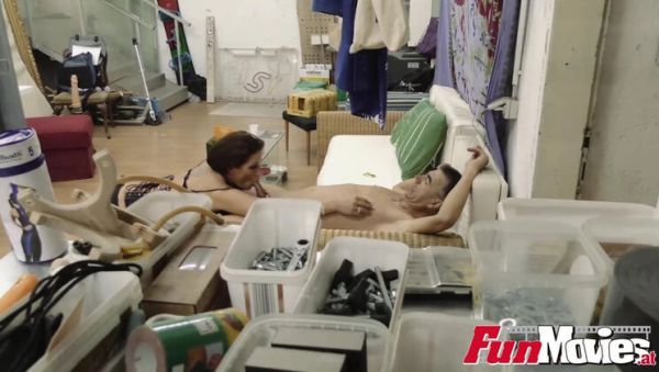 Jolie Noir German MILF rides huge cock on couch deep throat blowjob cumshot - xxxfiles.com - Germany on freevids.org