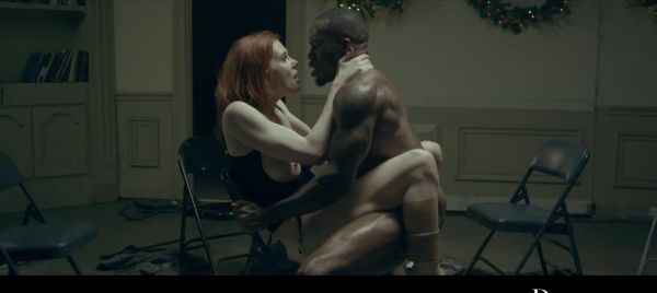Maitland Ward is about to ride a big black cock with intense Pressure. - alphaporno.com on freevids.org