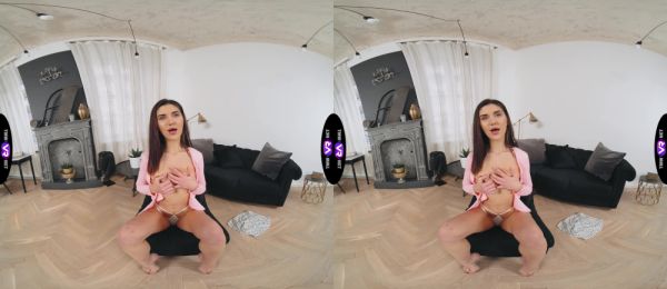 Skinny teen plays with pussy in vr, moaning loud - alphaporno.com on freevids.org