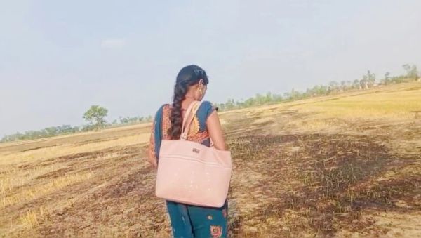 Desi Bhabhi RadhaDevi Pissing in Field Outdoor Hindi Webcam Masturbation - porntry.com - India on freevids.org