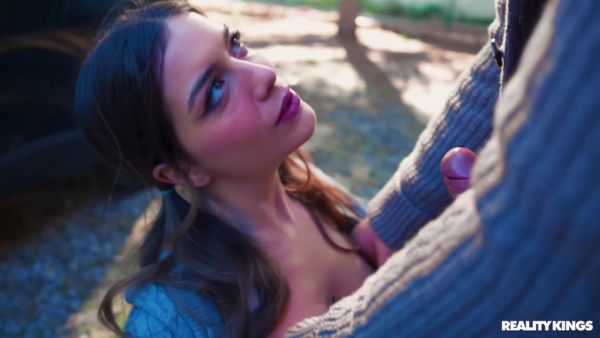 Christian Clay - Brunette Teen 18+ Agatha Shays Roadside Fuck - upornia.com on freevids.org