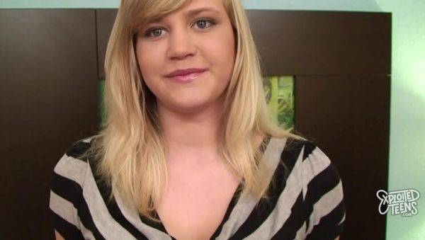 Young Blonde Teen Roxy Lovette Gets Creampied in POV Casting - porntry.com on freevids.org