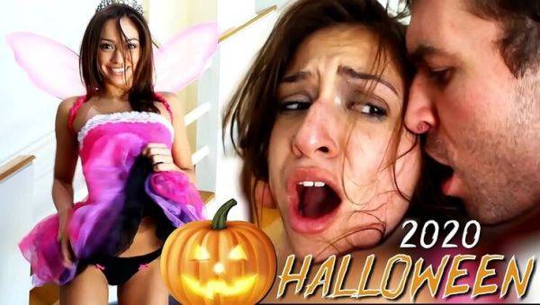 Petite Fairy Princess Sara Luvv Gets Rough Halloween Fuck by James Deen - Hardcore Blowjob & Cumshot - porntry.com on freevids.org