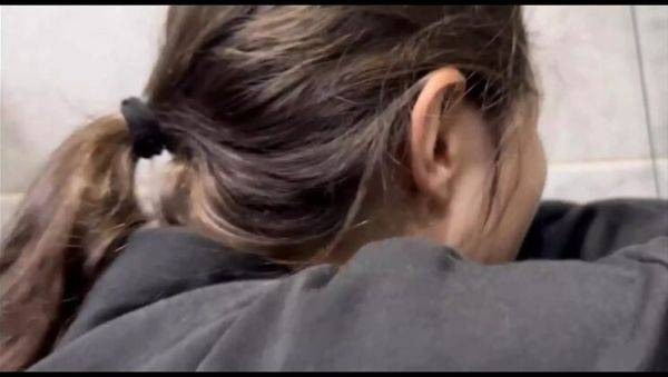 Gym Buddies Turn Lesbian Lovers in Bathroom Sex Challenge - porntry.com - Colombia on freevids.org