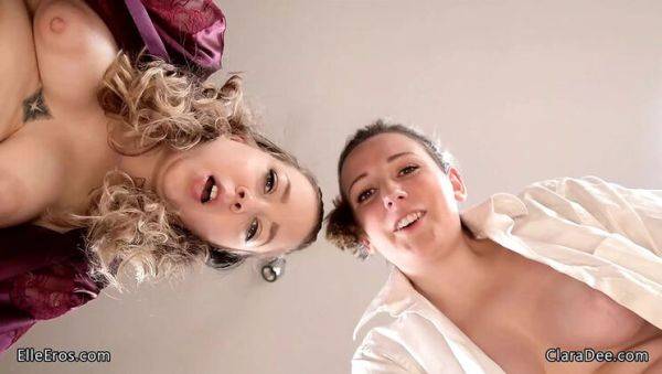 Clara Dee Sissy Dress-Up Spitroast with Elle Eros - Virtual Sex & Pegging Fun - xxxfiles.com on freevids.org