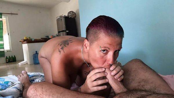 Beky Carril Swallows Cum After Hot Blowjob - POV Cum in Mouth - xxxfiles.com on freevids.org