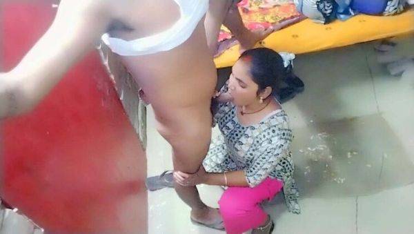 Desi Bhabhi Sucks Dick and Fucks Doggy Style in Hot Indian Sex Scene - porntry.com - India on freevids.org