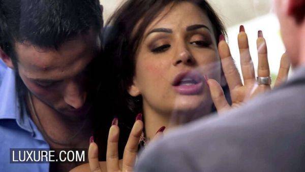 Hot Brunette Wife Susy Gala Pleasures Stranger with Deep Blowjob in Lingerie - veryfreeporn.com on freevids.org