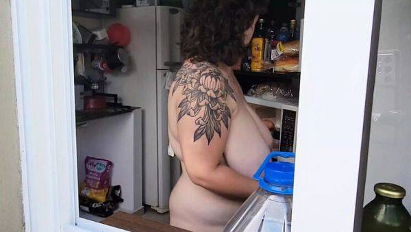 Hot Brazilian Neighbor Caught Naked in Window - Big Natural Tits & Huge Areolas - xxxfiles.com - Brazil on freevids.org