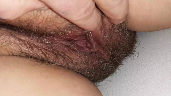 Homemade Aunty Fuck: Jerking Off to Her Hairy Pussy in Bedroom - xxxfiles.com on freevids.org