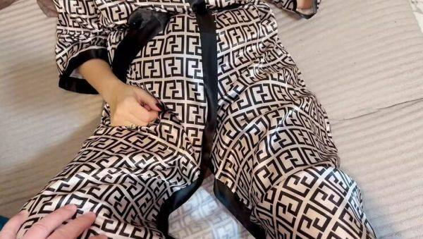 Sexy MILF in Red Panties and Black Stockings Gets Fingered to Real Orgasm - Close-Up Pussy Action - veryfreeporn.com - Russia on freevids.org