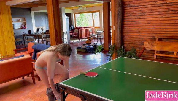 Stepsister Loses Ping Pong Game and Gets Fucked Hard on the Table - JadeKink - veryfreeporn.com on freevids.org