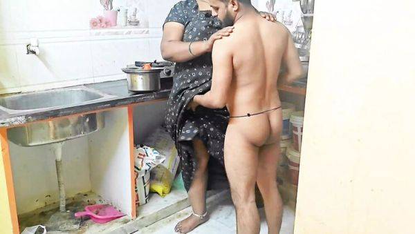 Desi Stepmom Fucked Hard in Kitchen While Cooking - Hot Indian MILF Takes BBC - porntry.com - India on freevids.org
