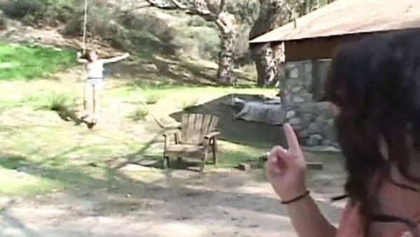 Horny Teens Jamie Elle & Ariana Jollee Share Johnny Thrust's Cock in Hot Outdoor Threesome - veryfreeporn.com on freevids.org