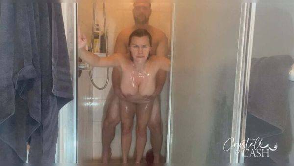 Hot Blonde MILF Fucked Hard in Shower Until She Cums - veryfreeporn.com - Usa on freevids.org