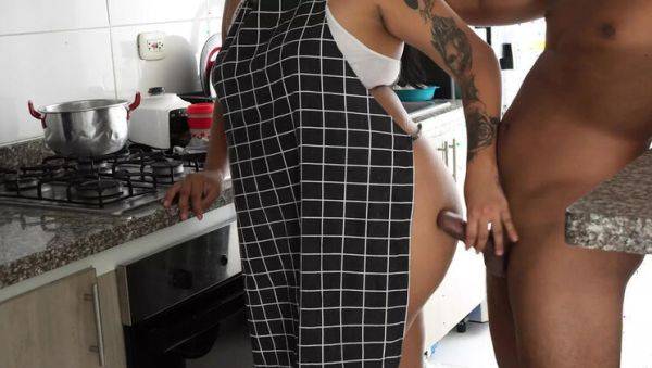 Hot Stepsister Seduction in Kitchen - Aly and Lia Palmas Hardcore Fuck in 4K - veryfreeporn.com on freevids.org