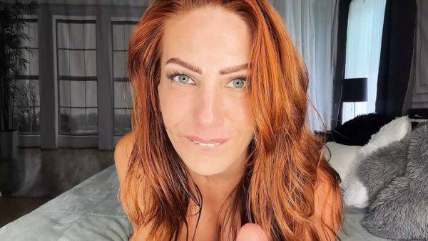 Redhead MILF TrophyWifeNat Teaches Her Boy How to Last Longer - JOI & Dirty Talk - porntry.com - Usa on freevids.org