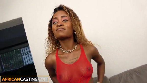 Big Booty Ebony With A Hairy Pussy Sucks And Rides A Big White Cock! - Shows Off And Aimee Addison - hclips.com on freevids.org