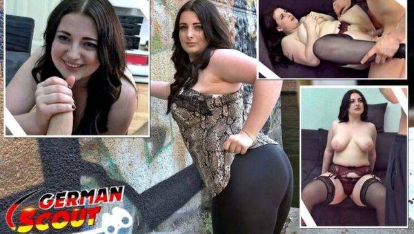 Curvy German Teen Elisa18 with Big Ass and Saggy Tits Fucks Hard in Casting Scene - veryfreeporn.com - Germany on freevids.org