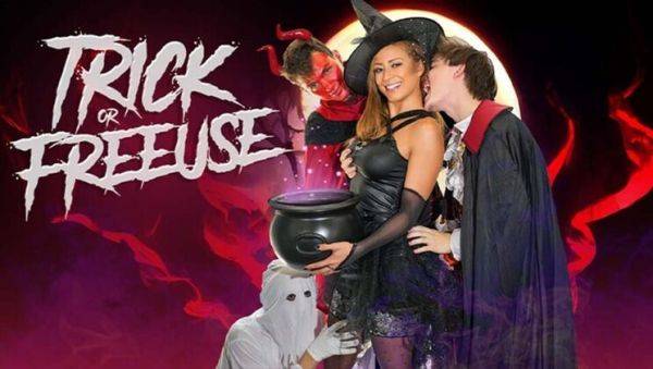 Busty Stepmom Cassie Del Isla Fucked Hard by Three Stepsons in Halloween Costumes - FreeUse Orgy - porntry.com on freevids.org